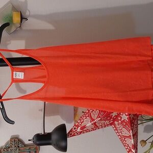 NWOT  hot coral pink racerback tank